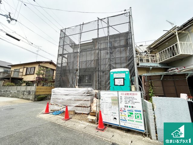 京都市右京区梅津北浦町　第1期　新築一戸建ての外観|現在建築中！落ち着いた街並みで新生活を始めることが出来そう！周辺の物件も併せてご紹介させて頂きます！