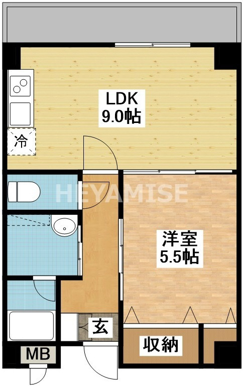 デ・クメール蛍茶屋東の間取り