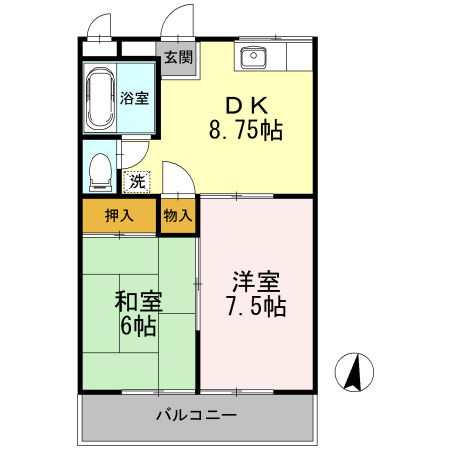 グリーンハイツⅡの間取り