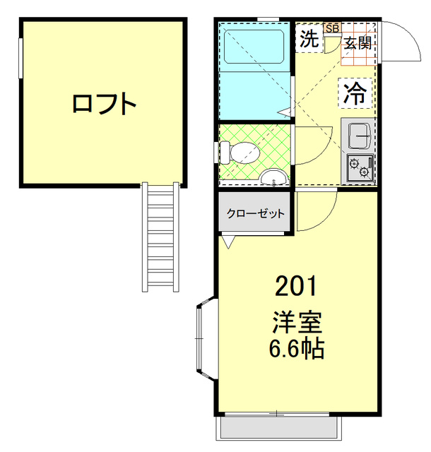 シャンブル日吉の間取り