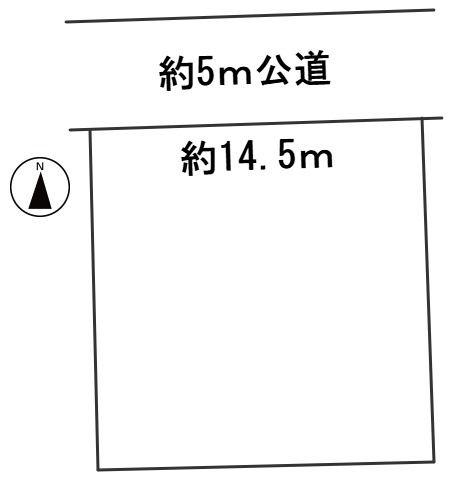 ６５７３１　岐阜市城田寺土地の区画図
