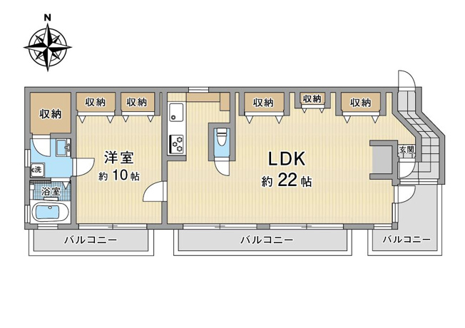 【間取り】 | シャトー阿佐ヶ谷