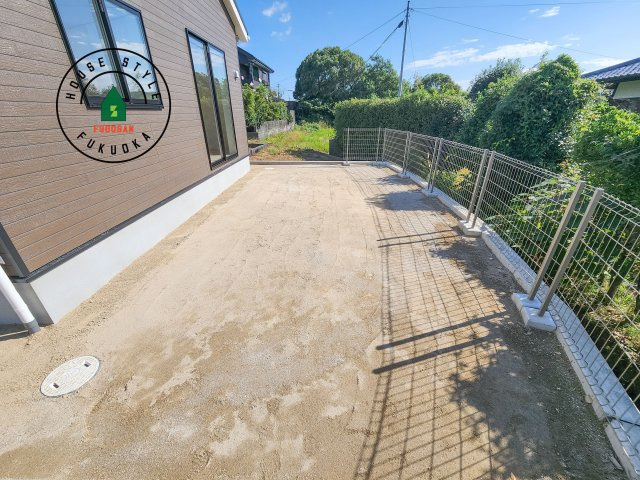 小郡市寺福童第12-2棟（2号棟）の庭|お庭で自由な時間を過ごせます。