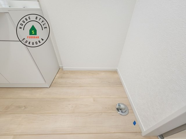 小郡市寺福童第12-2棟（2号棟）のランドリースペース|ランドリースペースは広さもたっぷり。