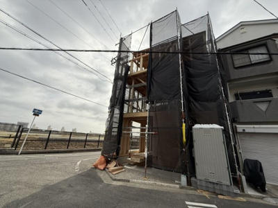 【前面道路含む現地写真】 | 浅香山小・北東角地・新築建売・堺市堺区香ヶ丘町3丁 | 前面道路含む現地写真です