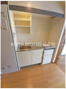 SUN PIAのキッチン|１口ＩＨコンロがついているキッチンです◇