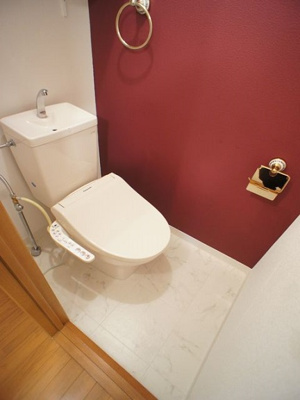 【トイレ】 | ウィステリア府所 | 温水洗浄暖房便座機能付きです♪