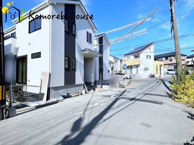 さいたま市北区奈良町　79番　新築一戸建て　ハートフルタウン　Bの前面道路含む現地写真|前面道路含む現地写真です