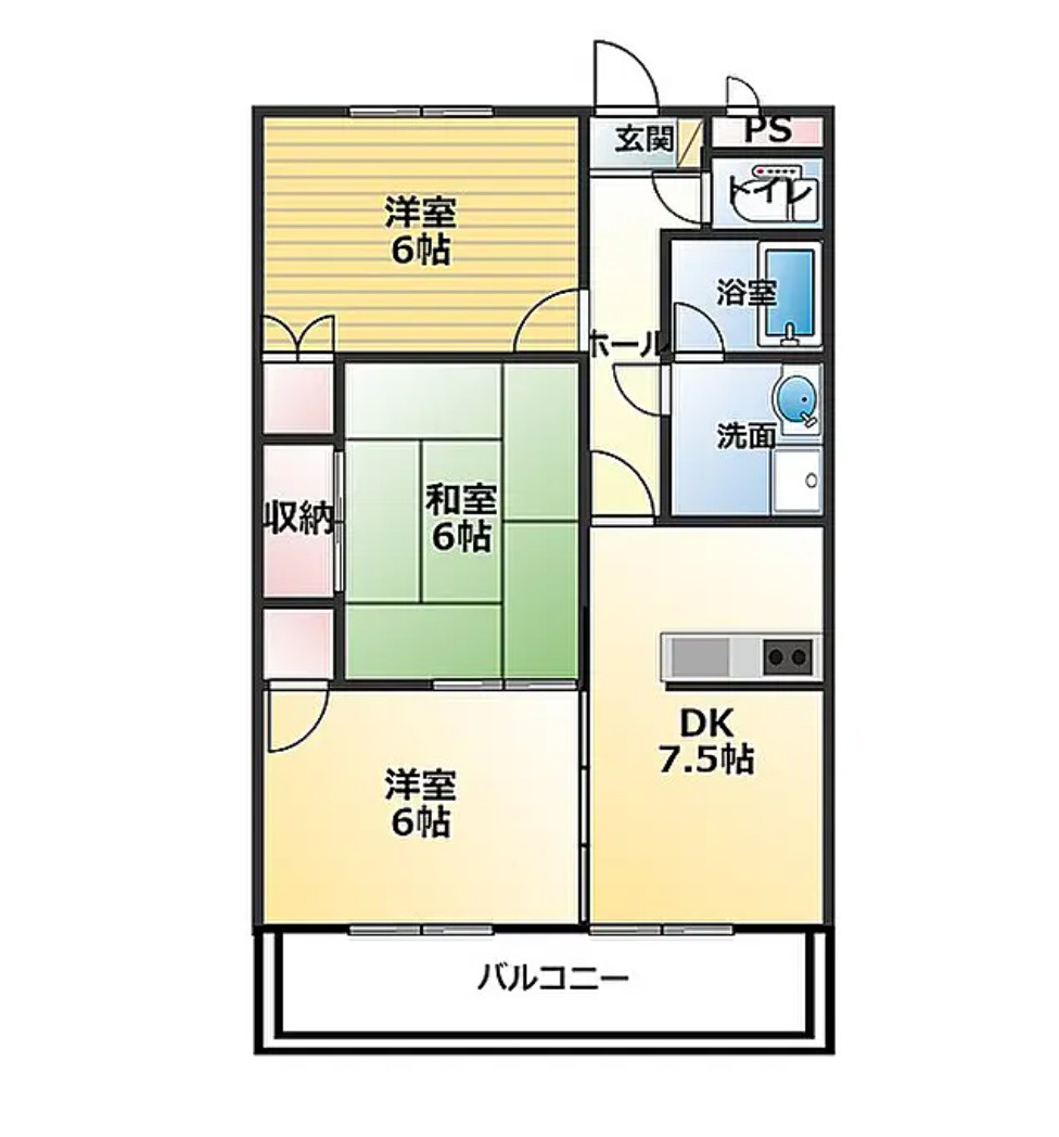 ★当社HP限定★　香川県観音寺市1棟売りマンションの間取り