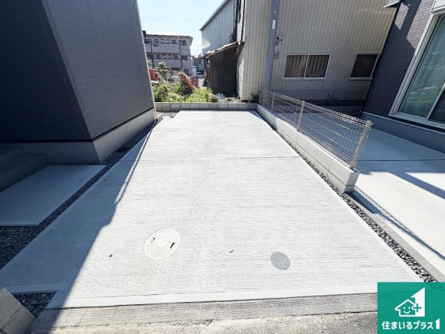 堺市中区福田　第2期・第3期　新築一戸建ての駐車場|駐車スペース！散水栓があるので、こまめに愛車を洗えます！