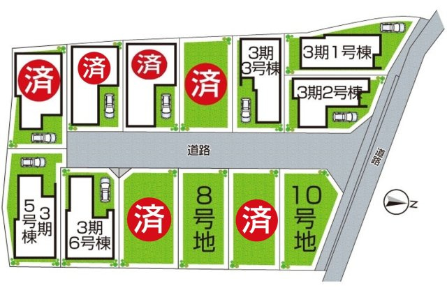 堺市中区福田　第2期・第3期　新築一戸建ての区画図|全１３区画