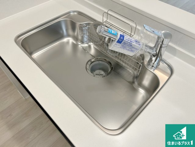 堺市中区福田　第2期・第3期　新築一戸建ての設備|洗い物も楽にできる、広々シンク！