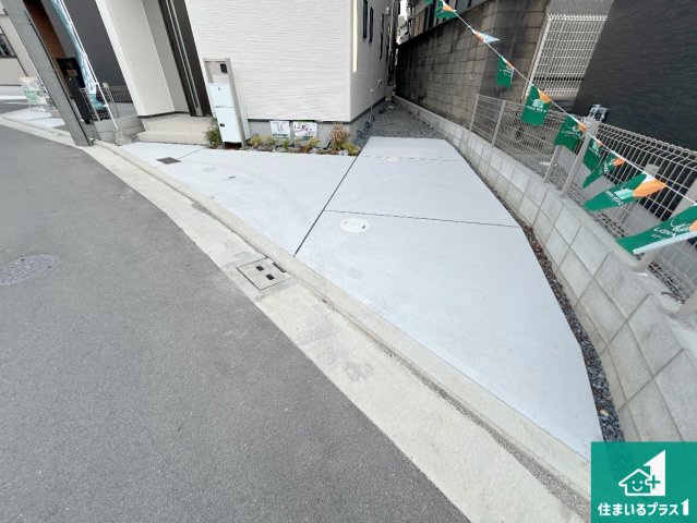 堺市中区福田　第2期・第3期　新築一戸建ての駐車場|駐車スペース！散水栓があるので、こまめに愛車を洗えます！