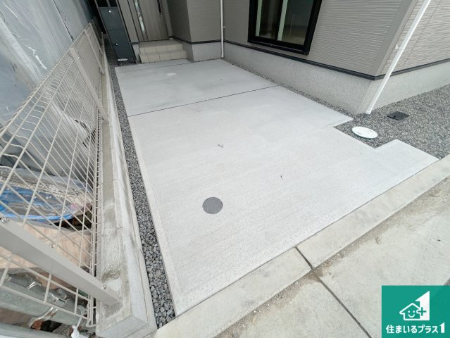 堺市中区福田　第3期　新築一戸建ての駐車場|駐車スペース！散水栓があるので、こまめに愛車を洗えます！