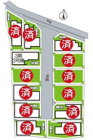 堺市中区福田　第3期　新築一戸建ての区画図|全１３区画