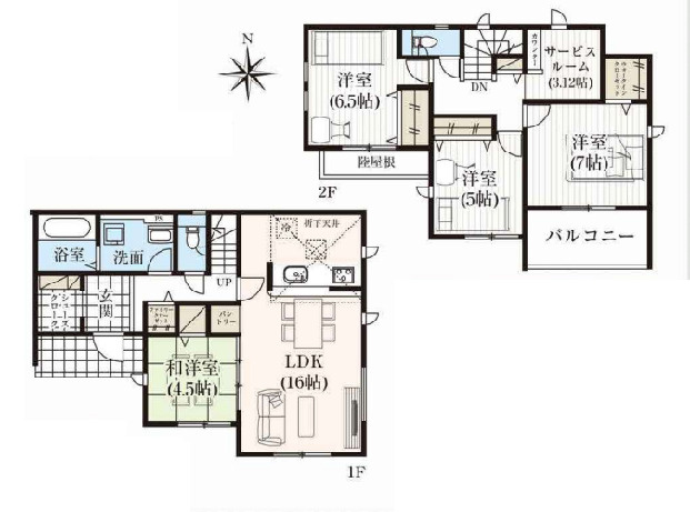 新築戸建　下小鳥町２期の間取り