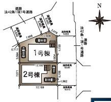 時津町元村郷第2の区画図