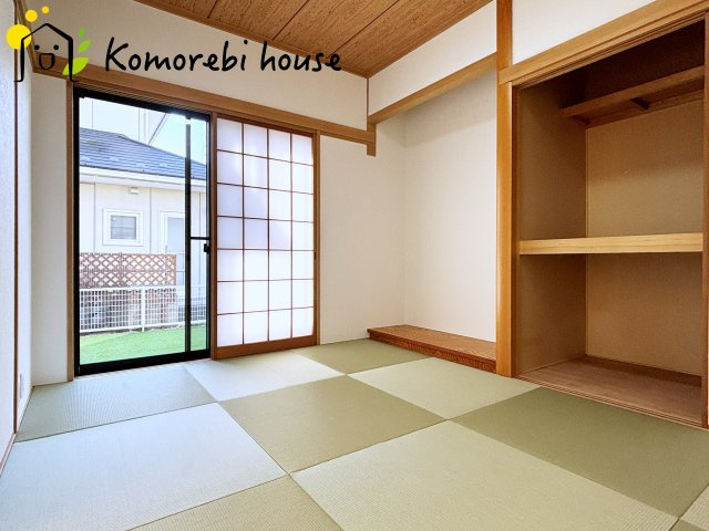 上尾市中妻　中古一戸建ての和室|床の間がある和室は収納もばっちりです