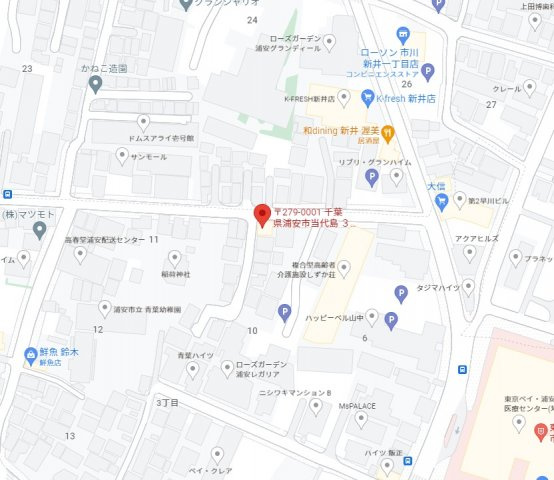 ノーリーズン浦安の地図