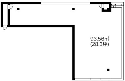 大津市馬場１丁目の店舗一部の間取り