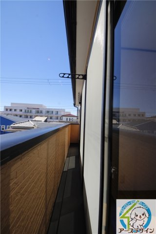 ECハイツのバルコニー