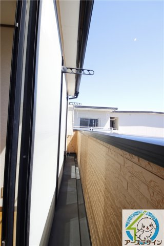 ECハイツのバルコニー