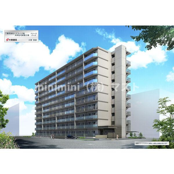 リアライズ今里南の外観パース