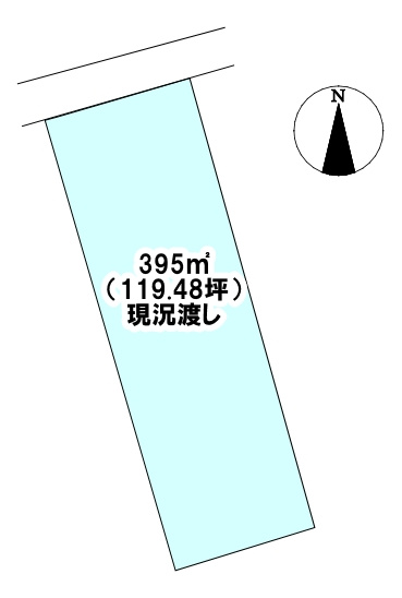 郷1丁目　売土地の土地図
