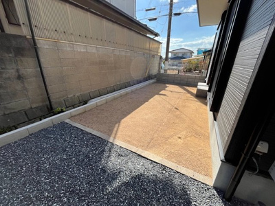 【庭】 | 広陵町２丁目　新築戸建 | お庭もきちんと整備されています。