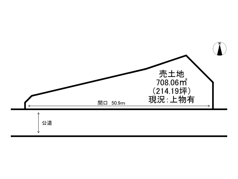 姫路市保城/売土地の土地図