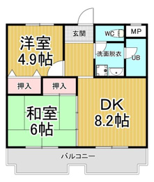 ラポール武庫之荘の間取り