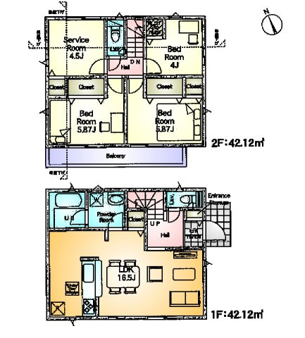 三鷹市大沢５丁目の新築一戸建の間取り