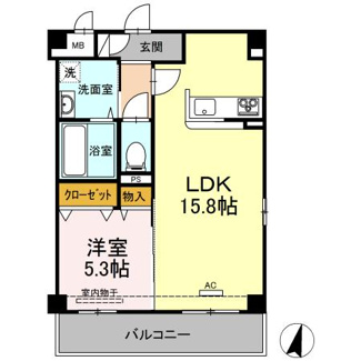 【間取り】 | アンムート | 1LDK