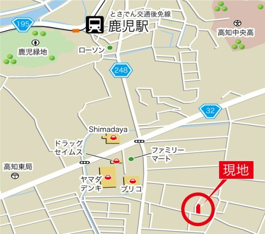 高知市介良乙　9期4棟1号棟　新築戸建ての地図