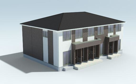 セルリアン・カーサの外観パース|同施工参考写真