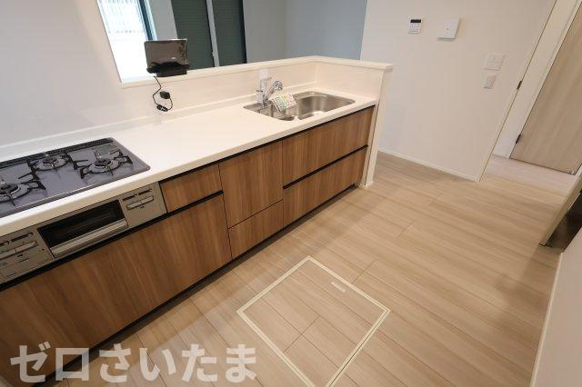 《仲介手数料無料》西区三橋５丁目1071-1新築一戸建てリナージュのキッチン|撮影日 2025年11月21日 11:50 晴れ