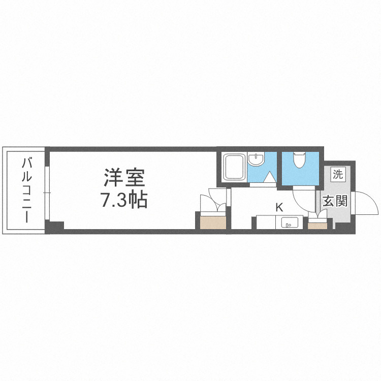 大阪市中央区森ノ宮中央１丁目の賃貸マンションの間取り