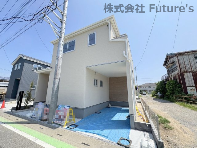 三郷市彦倉1丁目　新築戸建　全4棟　1号棟の外観|角地に位置する開放的な立地です