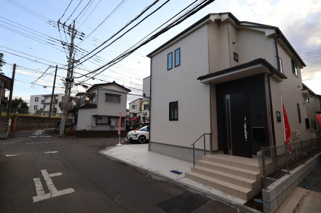 《仲介手数料無料》上尾市大字原市4001-16(全1戸)新築一戸建てハートフルタウンの外観|撮影日 2025年10月28日 15:50 曇り