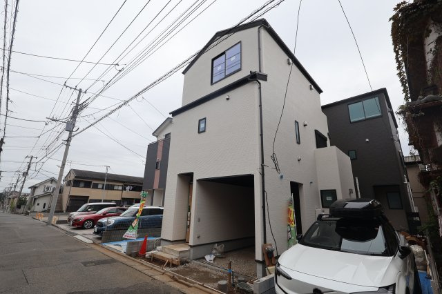 《仲介手数料無料》上尾市大字原市4001-16(全1戸)新築一戸建てハートフルタウンの外観|撮影日 2025年10月28日 15:50 曇り