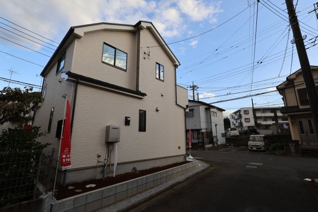 《仲介手数料無料》上尾市大字原市4001-16(全1戸)新築一戸建てハートフルタウンの外観|撮影日 2025年10月28日 15:50 曇り