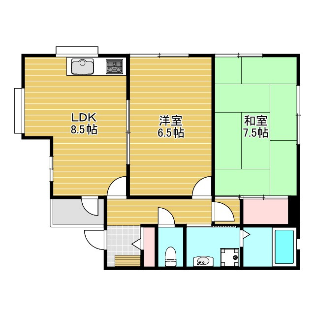 柴原ロコハイツの間取り