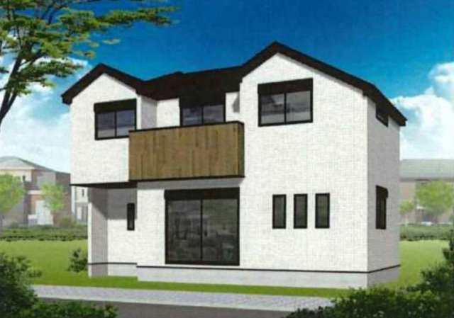 横浜市戸塚区下倉田町 新築戸建て【仲介手数料無料】カースペース2台の外観パース