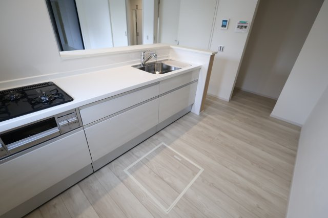 《仲介手数料無料》上尾市大字原市4230-5(全1戸)新築一戸建てZut PLUS+のキッチン|撮影日 2025年9月4日 14:10 曇り