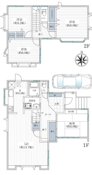 堺市美原区さつき野東3丁目　フルリノベーション済み中古戸建の間取り
