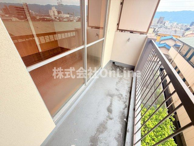 柴本マンションのバルコニー