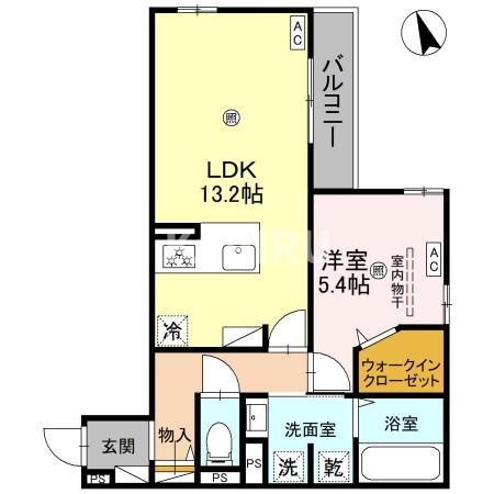 スペチアーレ赤川の間取り