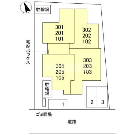 スペチアーレ赤川の区画図