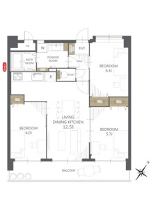 【間取り】ライオンズマンション博多南第３ 
