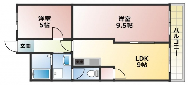 プリンストン布施の間取り